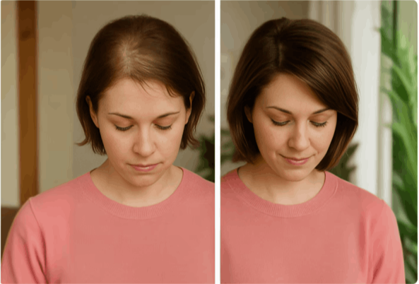 HaloGrow Hairspray customer–Linda N.